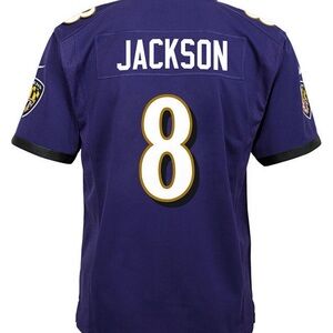 Nike Big Boys and Girls Lamar Jackson Baltimore Ravens Fashion Game Jersey